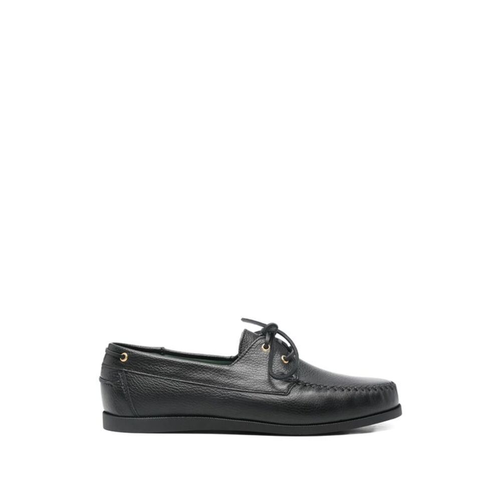 Vinny's Black Boat Shoes Men